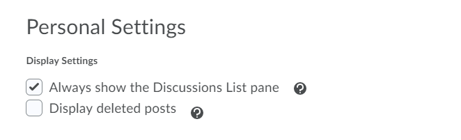 List pane settings