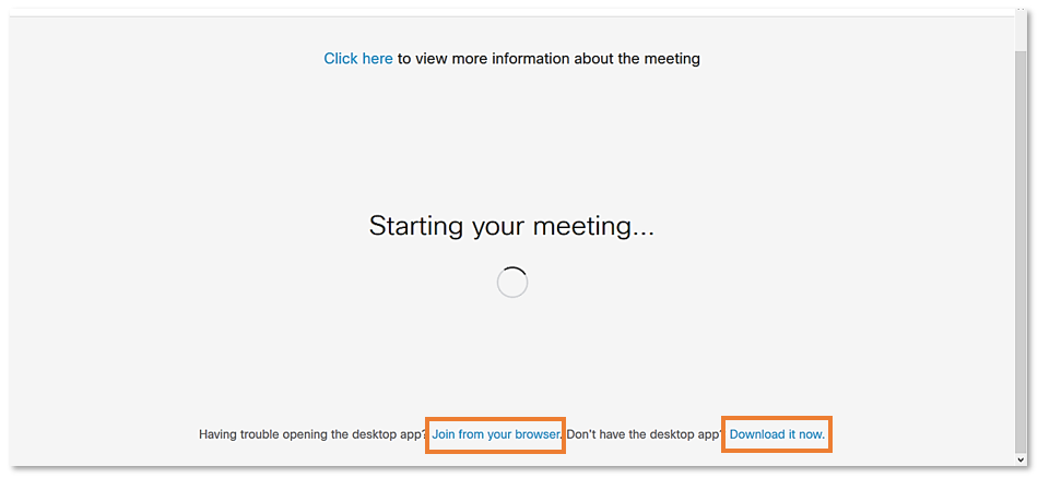 Starting your meeting window in Mozilla Firefox